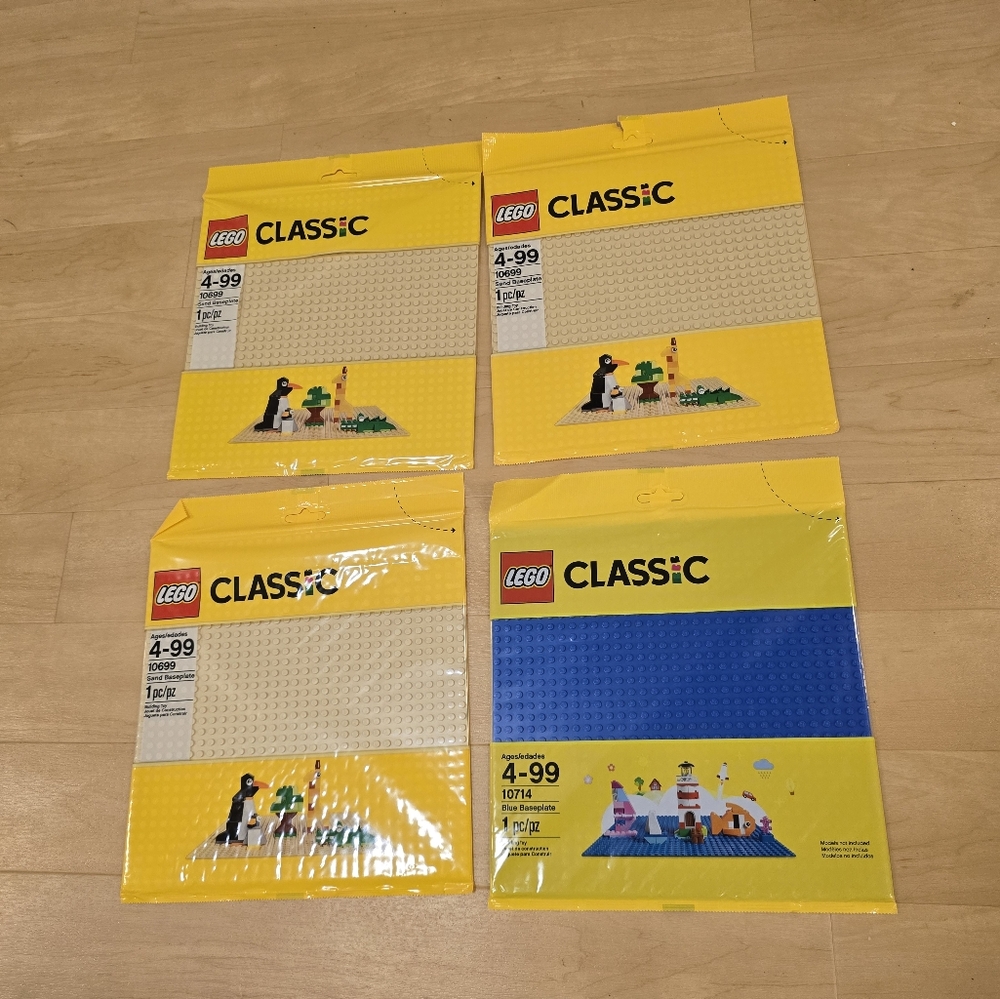 Lego baseplate 4 pack